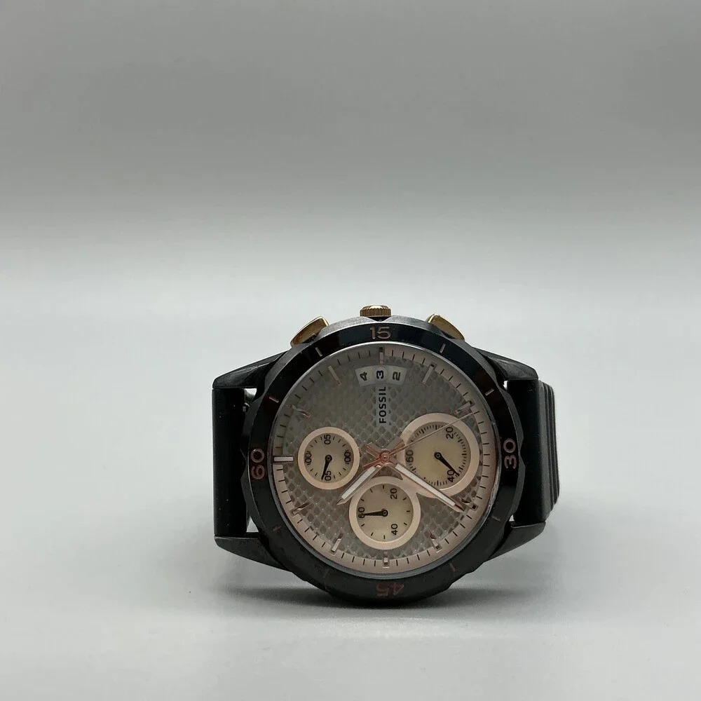 Fossil Modern Pursuit ES3984 Womens Watch 39mm Chronograph Date New Battery